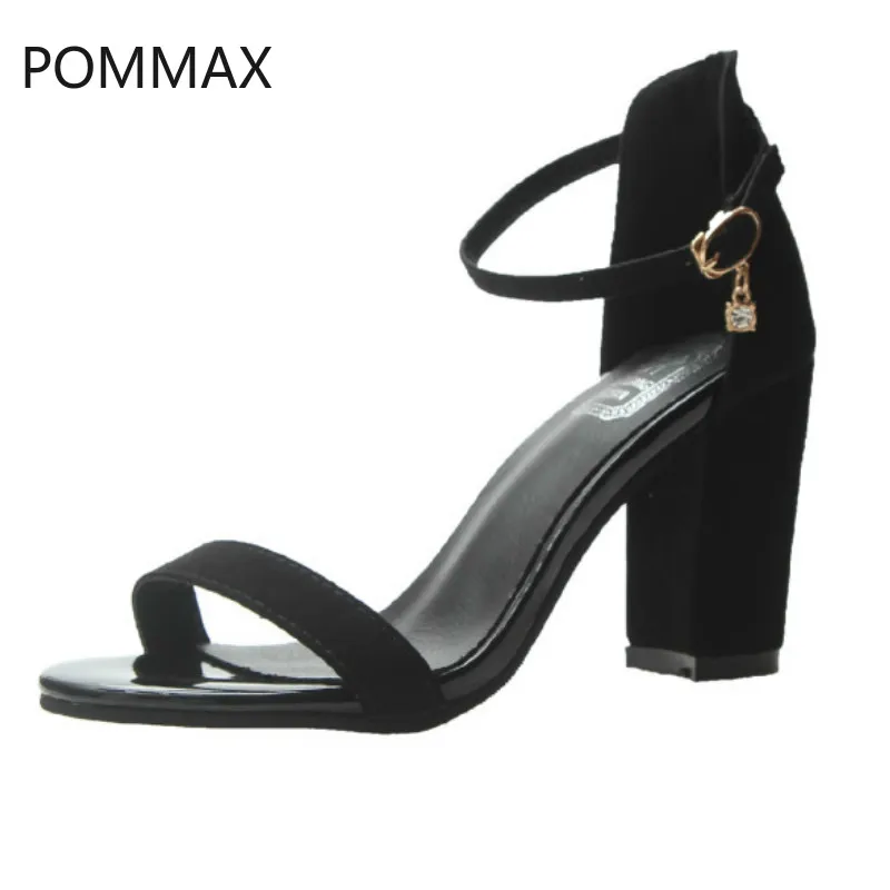 POMMAX/женские босоножки Летняя обувь с ремешком на щиколотке женские высоком