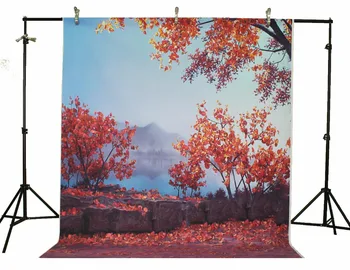 

LIFE MAGIC BOX Vinyl Autumn Tree Photographic Backdrops Photo Backdrop Wedding Backdrop Colorfull Background