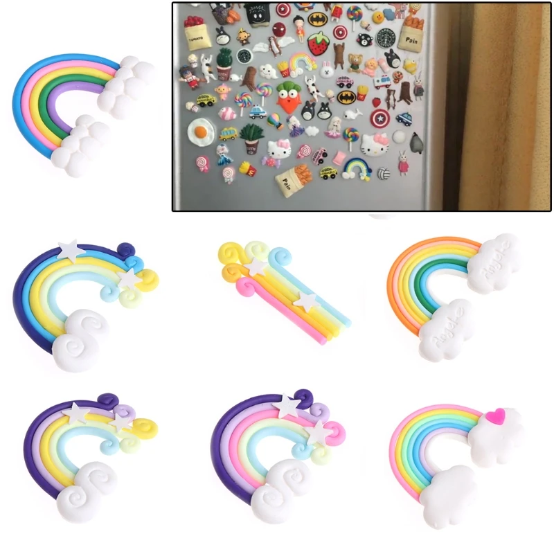 

Cartoon Kids Rainbow Cute Fridge Magnets Souvenir Refrigerator Magnetic Sticker