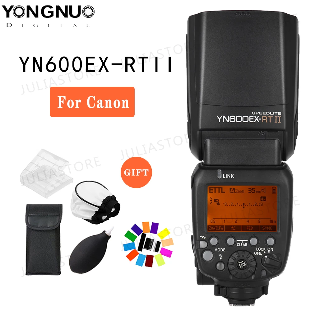 

YONGNUO YN600EX-RT II YN600EX RT II 2.4G Wireless HSS 1/8000s Master TTL Flash Speedlite for Canon Camera as 600EX-RT