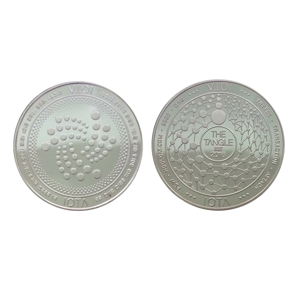 IOTA Virtual Coin Commemorative Coin Collection Gold Plated Bit COIN Specie Ethereum COINs