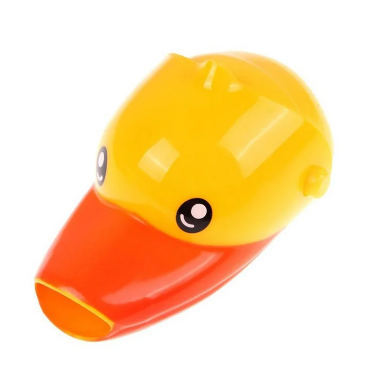 yellow duck Мультфильм утка кран в форме слона расширитель для детей Ручная стирка устройство водоотвод удобный уход за ребенком желобчатый удлинитель для ванны щетка - Цвет: yellow duck