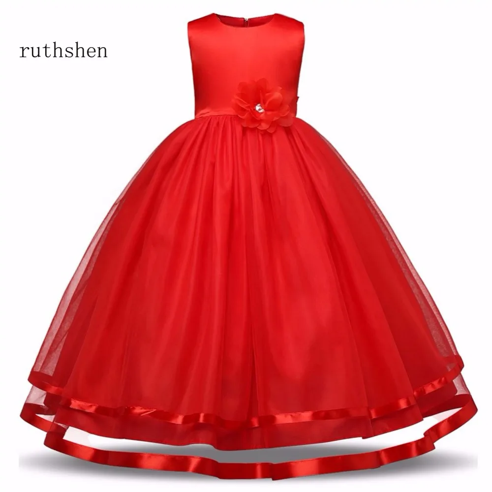 navy and pink flower girl dress