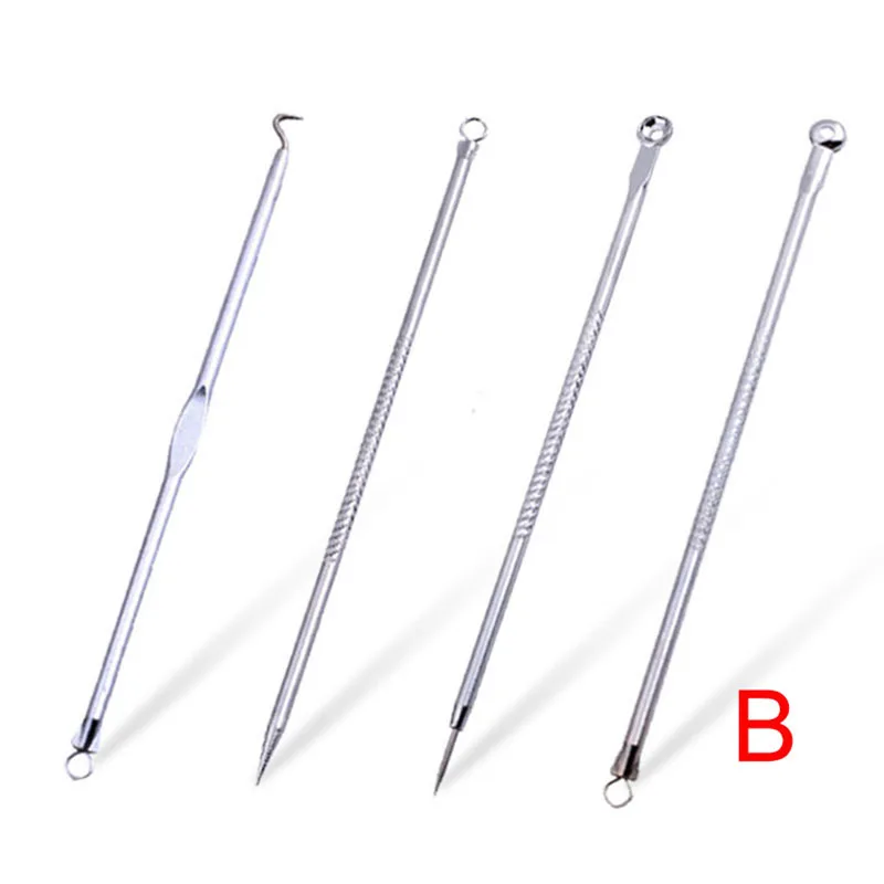 

New Stainless Steel Blackhead Remover Tool Kit Professional Blackhead Acne Comedone Pimple Blemish Extractor Beauty Tool