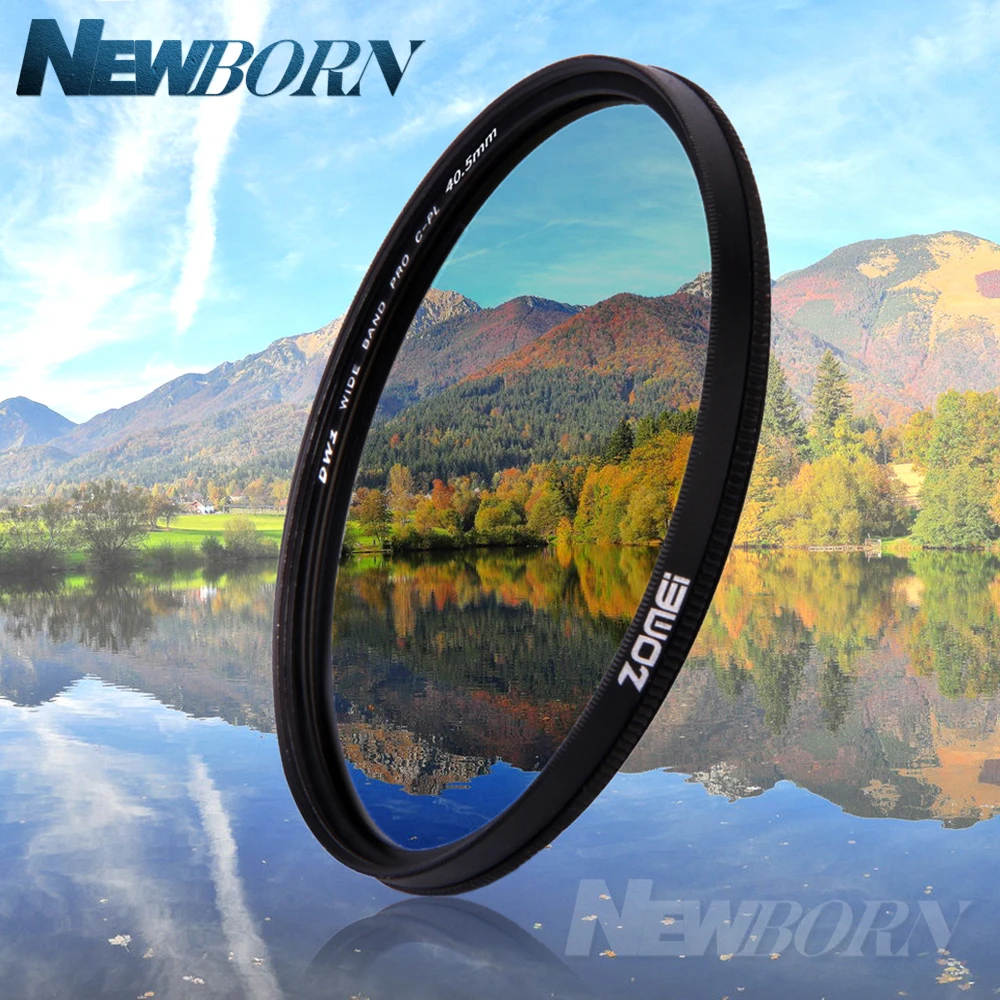 High-Definition Optical Glass Neewer 58MM Circular Polarizing Filter Aluminum Alloy Frame Multi-Coated Ultra Slim CPL Camera Lens Filter Glare Eliminating for Sky/Cloud/Water/Window Photography