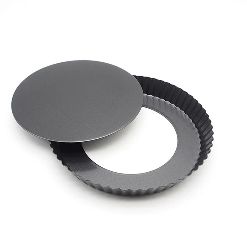 

9 inch Non-stick Pizza Pan Quiche Pan With Removable Bottom Removable Bottom Loose Quiche Pan Cake Pan Cake