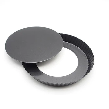 

9 inch Non-stick Pizza Pan Quiche Pan With Removable Bottom Removable Bottom Loose Quiche Pan Cake Pan Cake