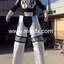 Светодиодный свет Kryoman ходули Уокер костюм робота