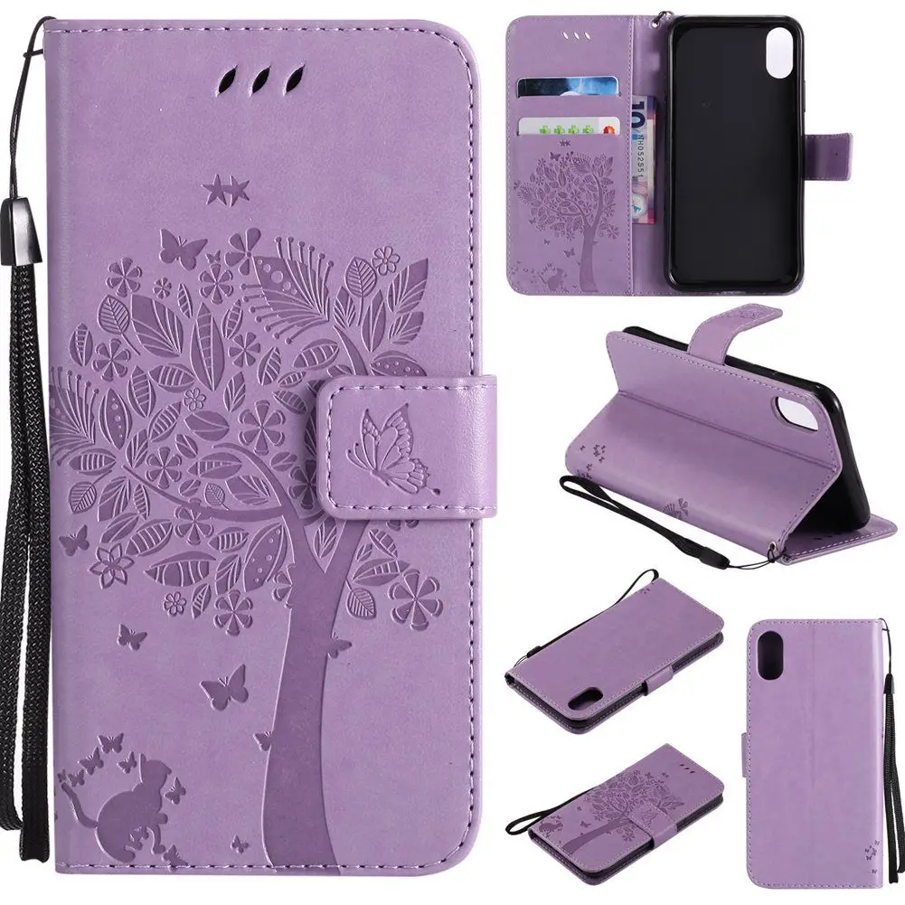 

MuTouNiao Light Purple For iPod Touch 5 6 Leather Flip Case Cover For iPhone 4 4S 5 5S 5C Se 6 6S 7 8 X XR XS Plus