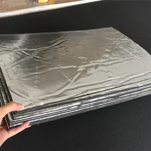 12 шт. 5 мм Автомобильный межсетевой экран звукоизолирующий Теплоизоляционный амортизирующий коврик прокладки дверная капот стекловолокно резиновая губка трехслойный 50x30 см