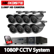 Высокое качество 1080P HD уличная камера безопасности Система 1080P HDMI CCTV видео наблюдение 8CH 1080N AHD DVR комплект HDD AHD камера комплект