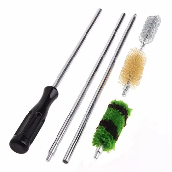

6Pcs/set Rod Brush Cleaning Kit Aluminum For 12 GA Gauge Gun Hunting Rifle