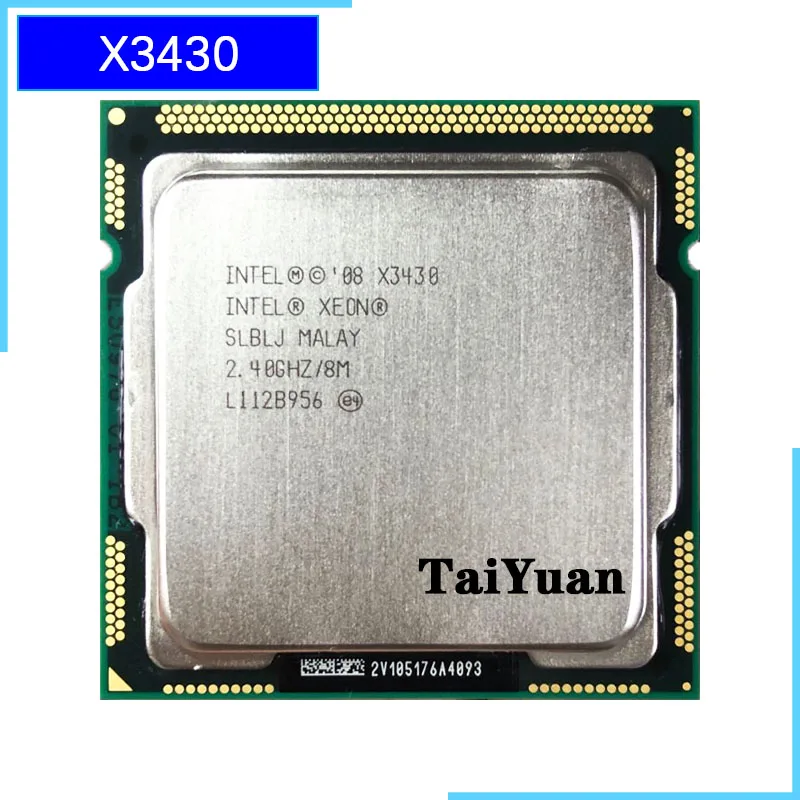 

Intel Xeon X3430 2.4 GHz Quad-Core Quad-Thread 95W CPU Processor LGA 1156