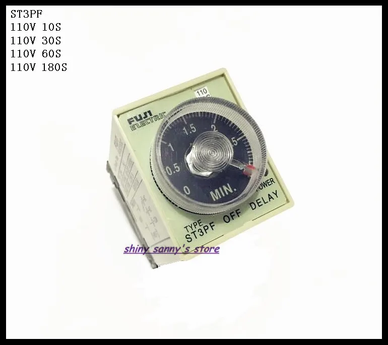 2 компл./лот ST3PF AC110V 10 s/30 s/60 s/180 S Мощность Off таймер задержки времени реле 110vac 8 Шпильки с PF083A разъем База Фирменная Новинка