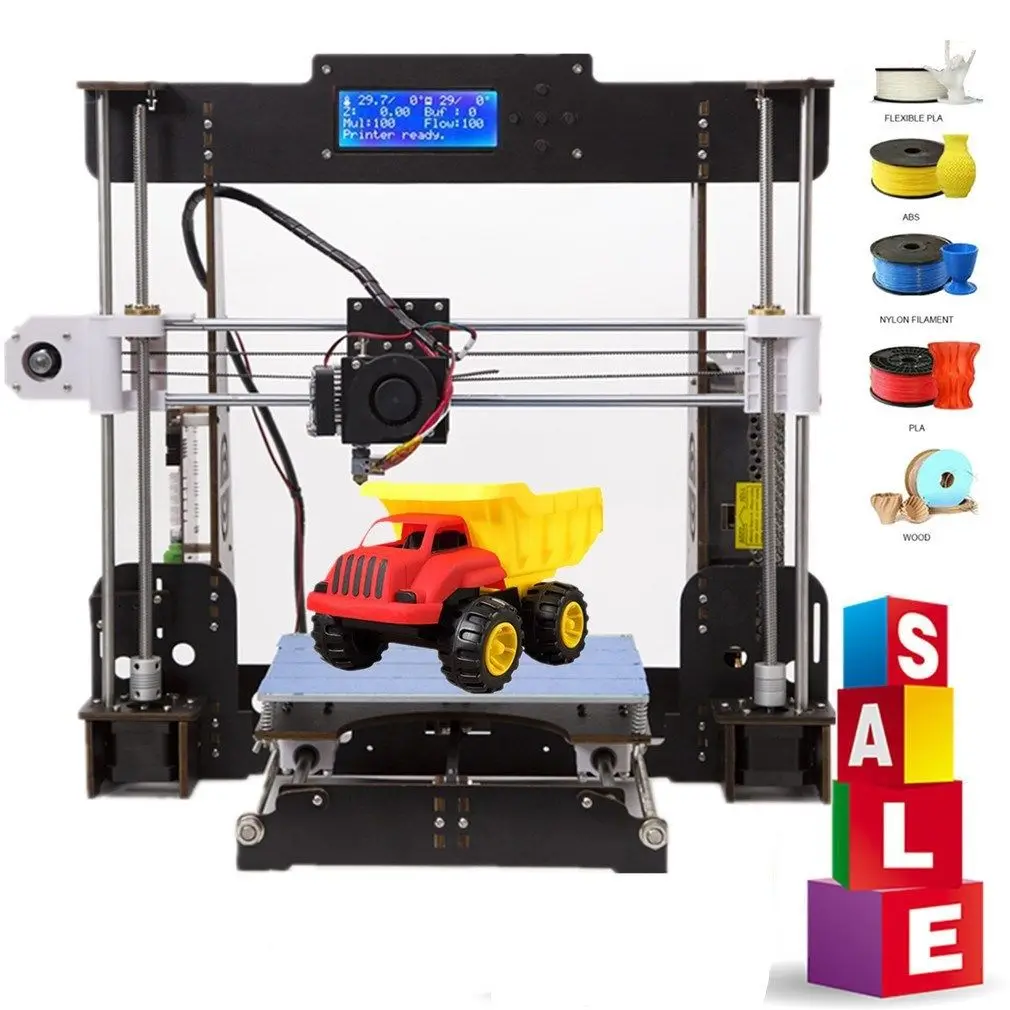 3D Printer A8 Drucker 3d Prusa i3 Reprap MK8 Extruder Heatbed 220*220*240MM Impresora 3d Power Failure Resume Printing 3D Printer A8 Drucker 3d Prusa i3 Reprap MK8 Extruder Heatbed 220*220*240MM Impresora 3d Power Failure Resume Printing