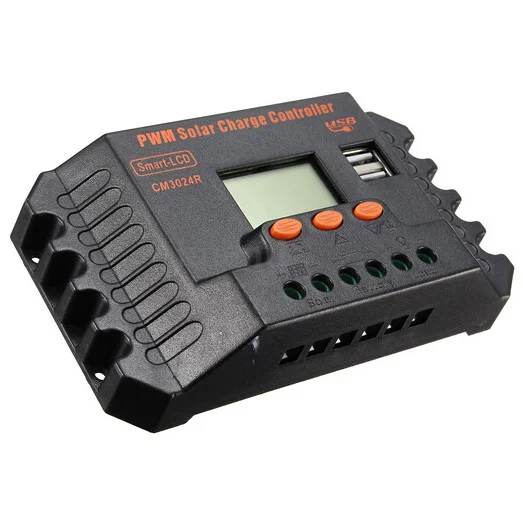 

WSFS Hot 12/24V 30A USB Solar panels charge controller