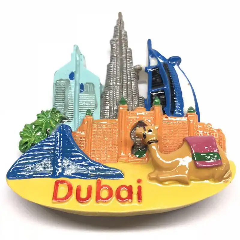 3D Dubai Tourist Fridge Home Decor Accessories Dubai Building