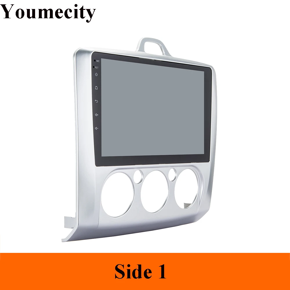 Discount Youmecity Android 9.0 Car dvd Video GPS Player For Ford focus 2006-2011 Capacitive screen+wifi+BT+Radio Manual Air conditioner 1