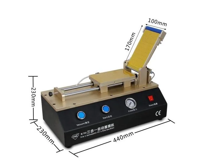 ТБК 3 в 1 Автоматическая ОСА Ламинаторы поляризатор Плёнки ламинатор для iphone Samsung Восстановленное