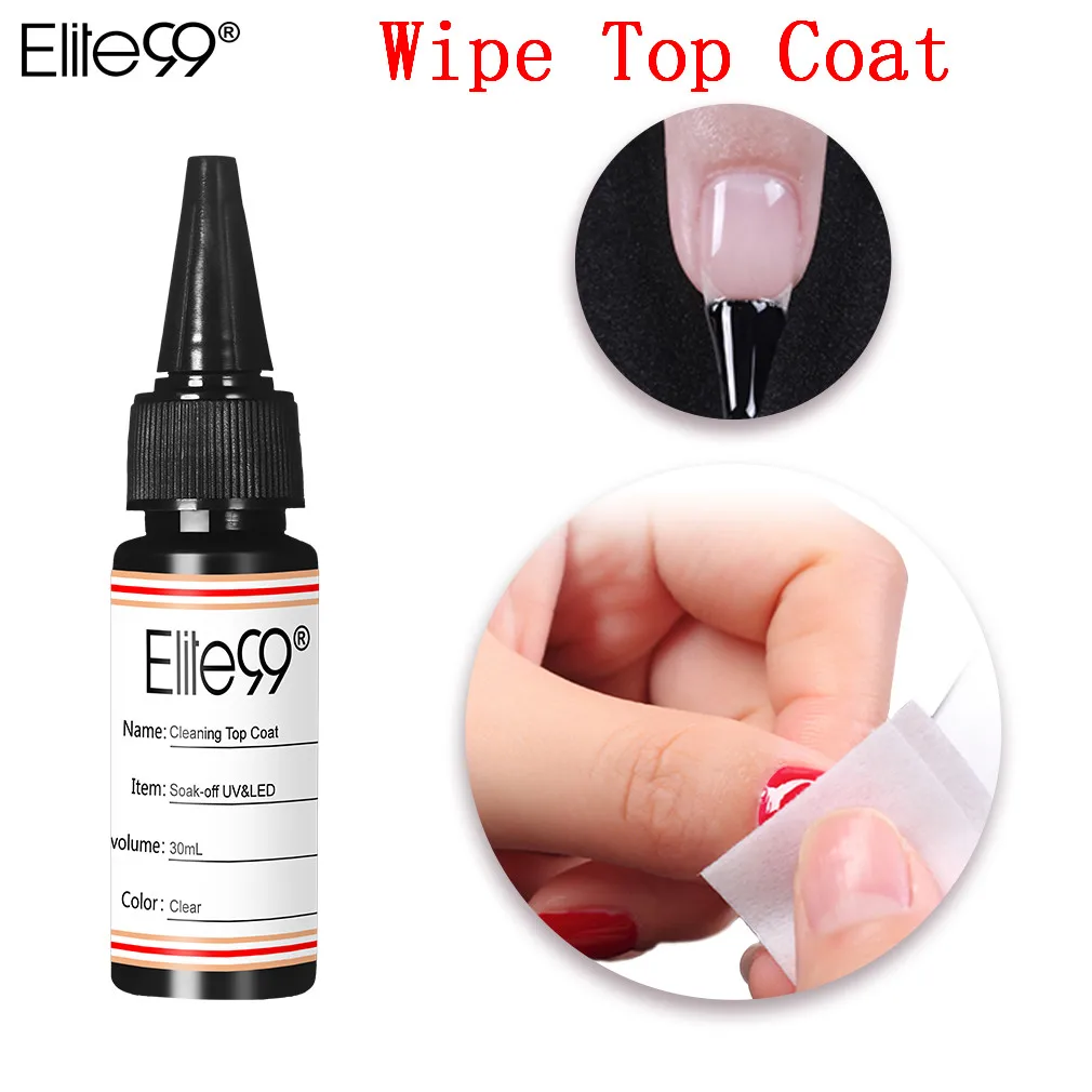 Elite99 30 мл фиолетовый и розовый и кофейный коричневый Гель-лак для ногтей Дизайн ногтей УФ Гель-лак для ногтей Гель-лак - Цвет: Cleaning Top Coat