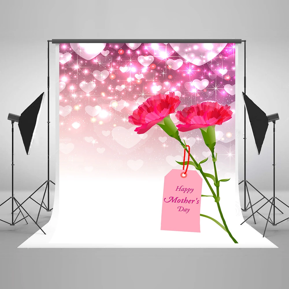 Vinylbds Happy Mothers Day Photography Background Flower Sfondo Romantico Scintillio Scintillio Little Star Studio Photo Background
