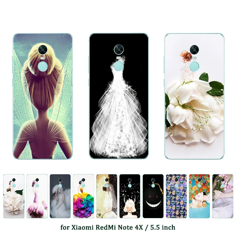 Soft Silicon Case For Xiaomi Redmi Note 4X 5.5&quot Back Cover Protective Marriage Printed Shells | Мобильные телефоны и