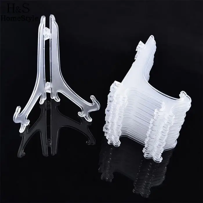 Plastic Triangle Stand Holders Photo 4KG Plates Transparent 0 Book