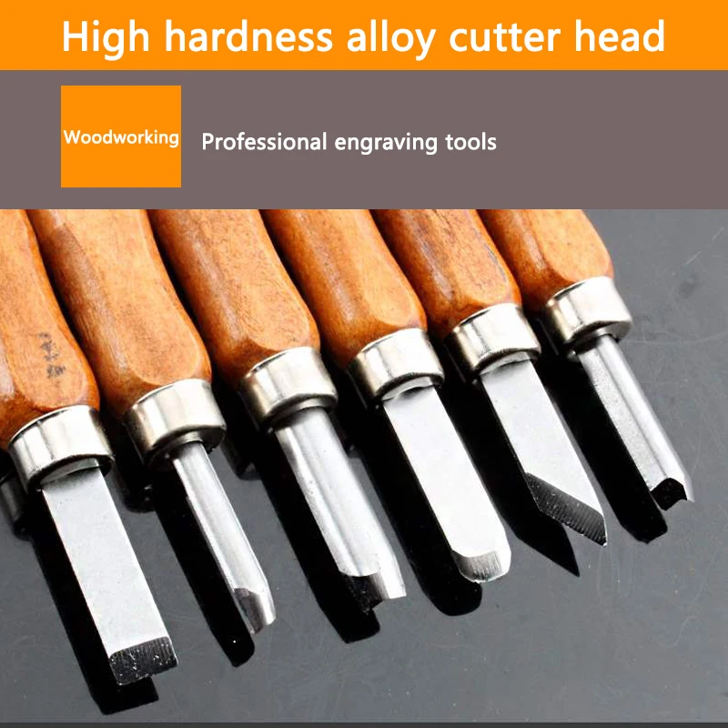 

12pcs Professional Wood cutting engraving DIY tools Set chisel Detailed Woodworkers Hand tool Best Price high quality