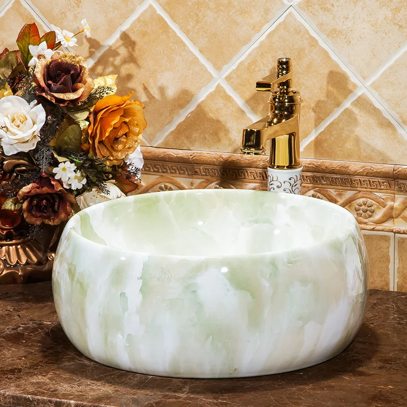 Europe Vintage Style Art wash basin Ceramic Counter Top Wash Basin Bathroom Sinks vessel sinks bathroom europe vintage (7)