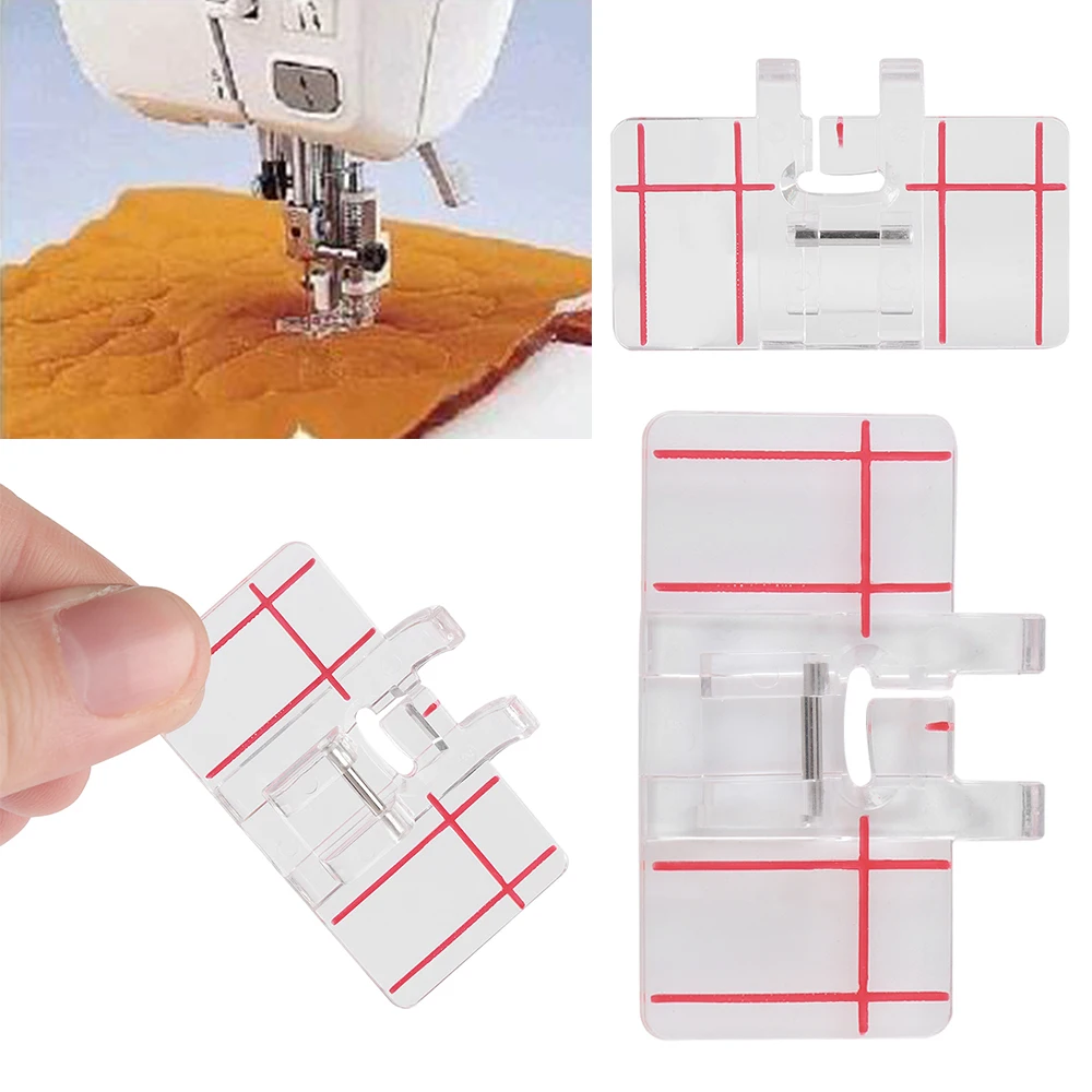 Plastic Border Guide Sewing Machine Presser Foot Parallel Stitch Feet Tool