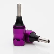 Новое поступление 25 мм Фиолетовый алюминий трубки для захвата татуировки с задней стволовой комбо для тату машины иглы для пистолета советы питания TAG01-PE