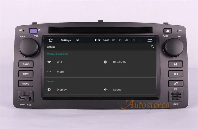Flash Deal ZWNAV 6.2 Inch Android 8.0 Radio Mirror Link Video Screen Car DVD Player GPS Navigation For Toyota Corolla 2001-2006 7