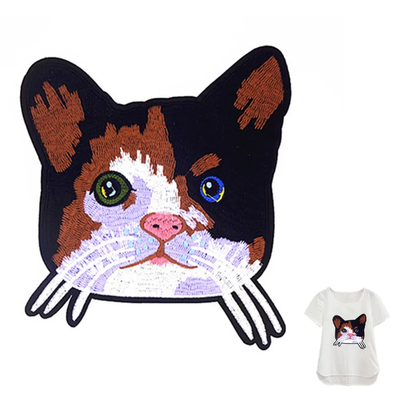 Fashion Cat Appliqued Patch For Clothes Eco friendly Handmade