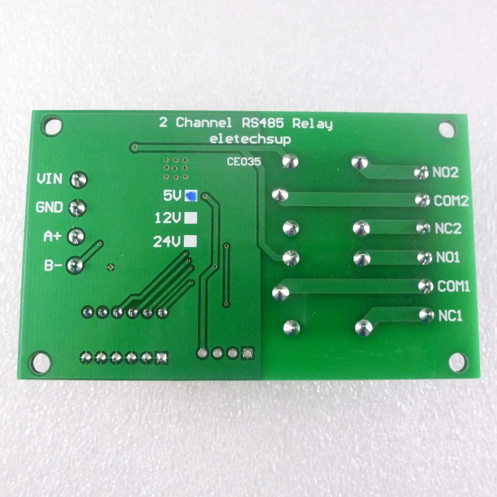 DC 5 В/12 В/24 В 2 канала RS485 Реле Modbus RTU PLC модуль и черный пластиковый чехол ABS Материал оболочка распределительная коробка