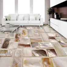 Пользовательские 3D Настенные обои красочные раковины искусство креативный пол плитка мозаичная наклейка для гостиной ванной комнаты Одежда Нескользящая домашний декор