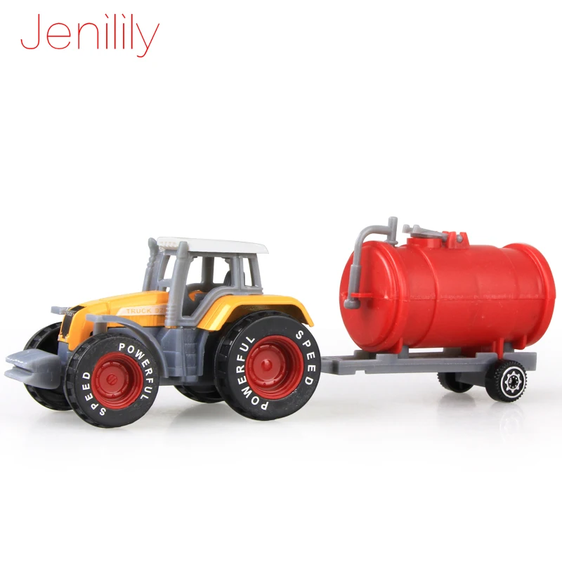 Jenilily 4 шт./компл. инженерный автомобиль из сплава Игрушечная модель трактора