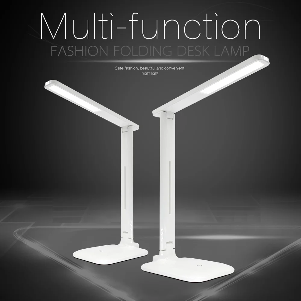 

Dimming LED Desk Lamp Touch Switch Table Light Eye Protection Flexible Office Bureaulamp 42LED Rechargeable For Reading Indoor