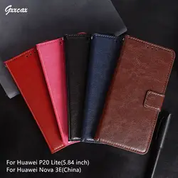 Для Coque huawei P20 Lite чехол Флип Бумажник фоторамка PU кожаный чехол подставка держатель для карт чехол для huawei Nova 3E телефон Сумки