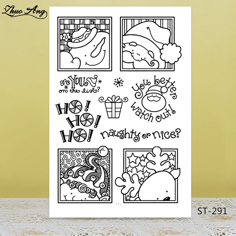 

Merry christmas Transparent Silicone Stamp/Seal for DIY Scrapbooking/Photo Album Decorative Card Making Clear Stamps Supplies