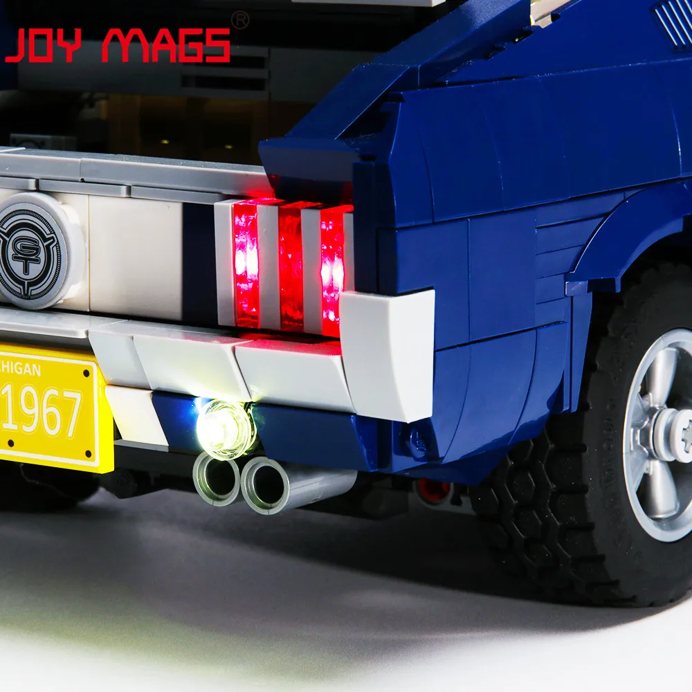 JOY MAGS Only Led Light Kit For Creator 10265 Ford Mustang Lighting Set Compatible With 21047(NOT Include Model