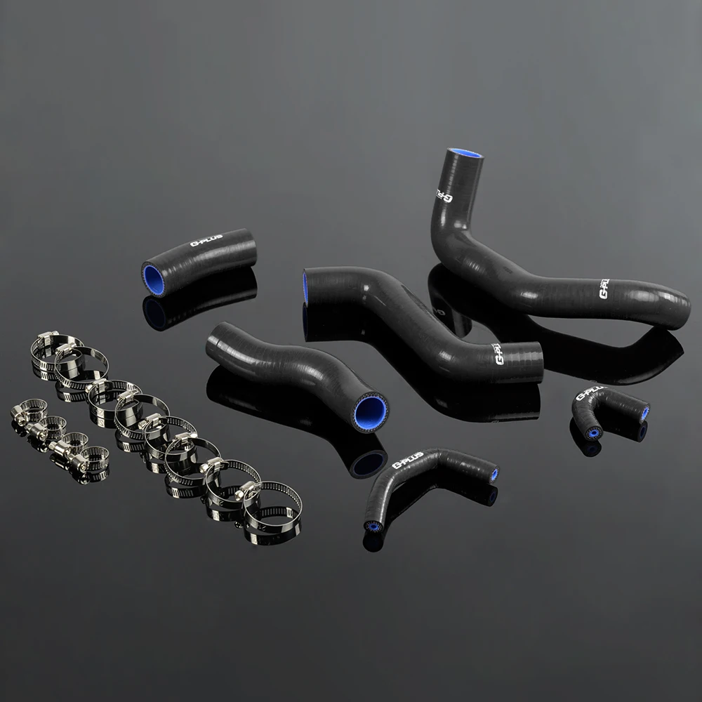 Silicone Radiator Coolant Hose Fit For KAWASAKI ZRX1200R 02 07 Blackin