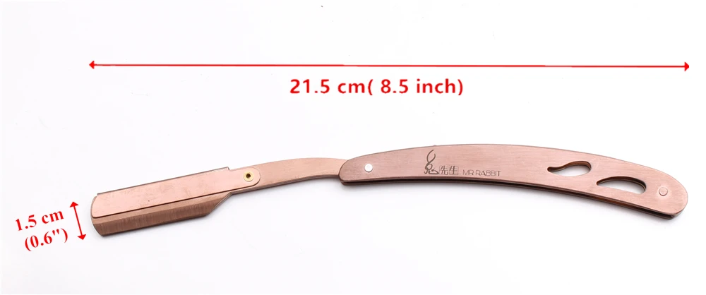 14x2 см Mr Rabbit Мужской прямой парикмахерский край стальная бритва складной нож для