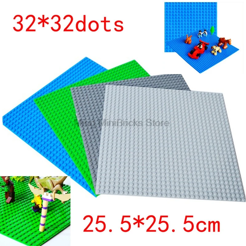 

32*32 Legoing Base plate Series Dot Compatible With 25.5*25.5 Building Blocks Bricks Toys For Children Legoings Floor Figures