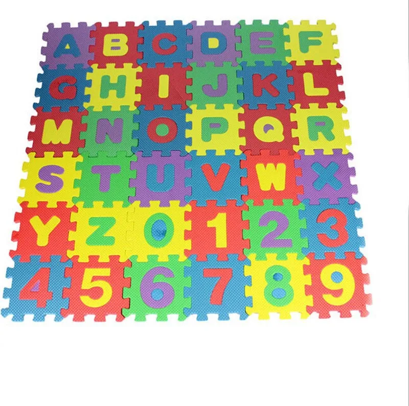 36X Unisex Puzzle Kid Pädagogisches ZP Alphabet Buchstaben Ziffer Schaum WGS Xg 