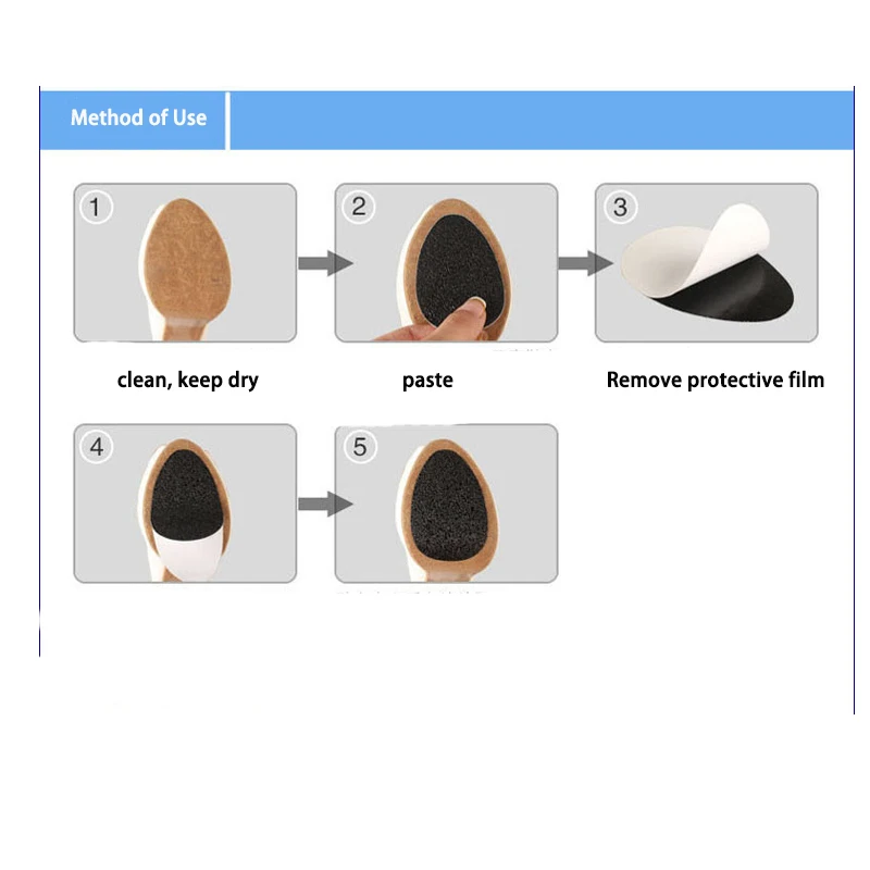 EXPfoot 20 шт./партия, противоскользящая обувь, каблук, протектор для подошвы, колодки, самоклеящаяся Нескользящая ручка, аксессуары для подушек 80 мм* 50 мм