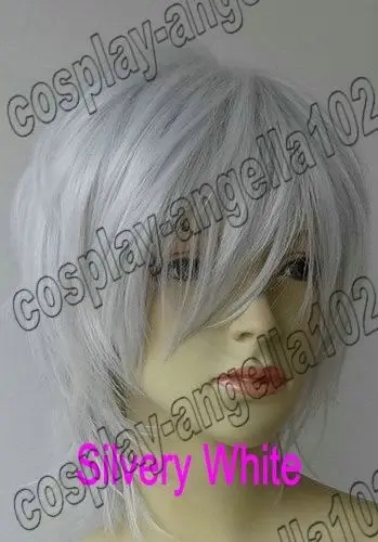 NEW STYLE Free Shipping >>&gtSynthetic Spiky Goth Rock Party Heat Resistant Cosplay Short Wigs |