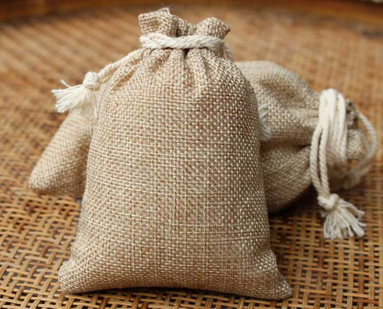 

10*14cm 1000pcs Vintage Style Jute Sacks Drawstring Gift Bags For Jewelry/wedding/christmas/birthday Packaging Linen Pouch Bags