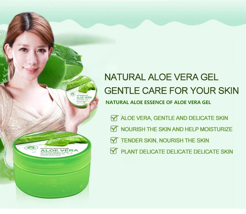 Online Korea Otsale Alami Aloe Vera Gel Perawatan Jerawat Pelembab Pemutih Kulit Bekas Luka Removal Aloe Facial Cream 200 Ml