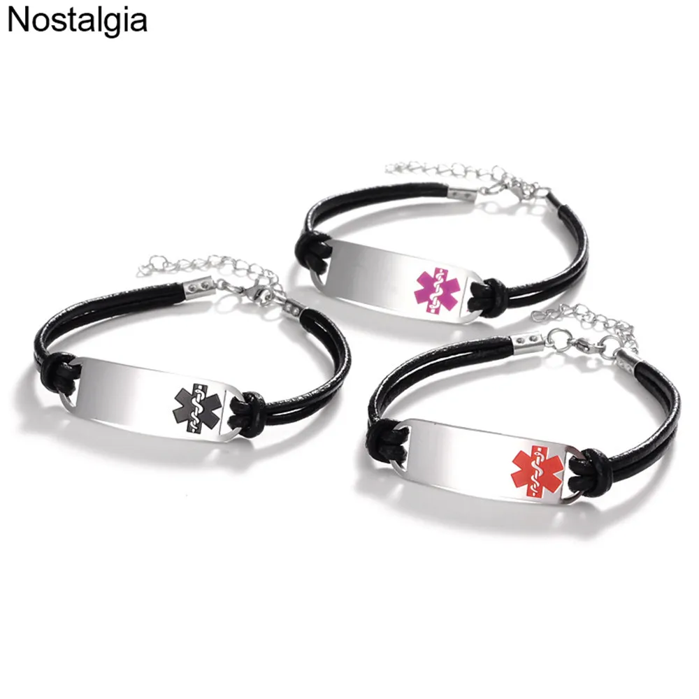 Nostalgia Medical Alert Star Of Life Titanium Stainless Steel Jewelry