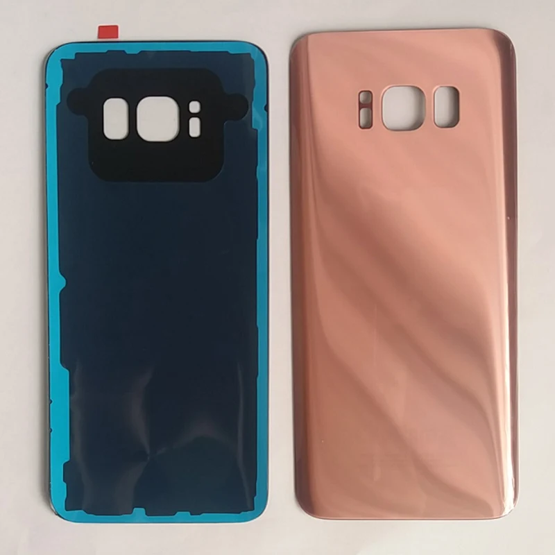 Для Samsung Galaxy S8 g950 G950F S8 Plus G955 G955F задняя батарея стеклянная крышка задняя крышка Корпус чехол с клейкой наклейкой